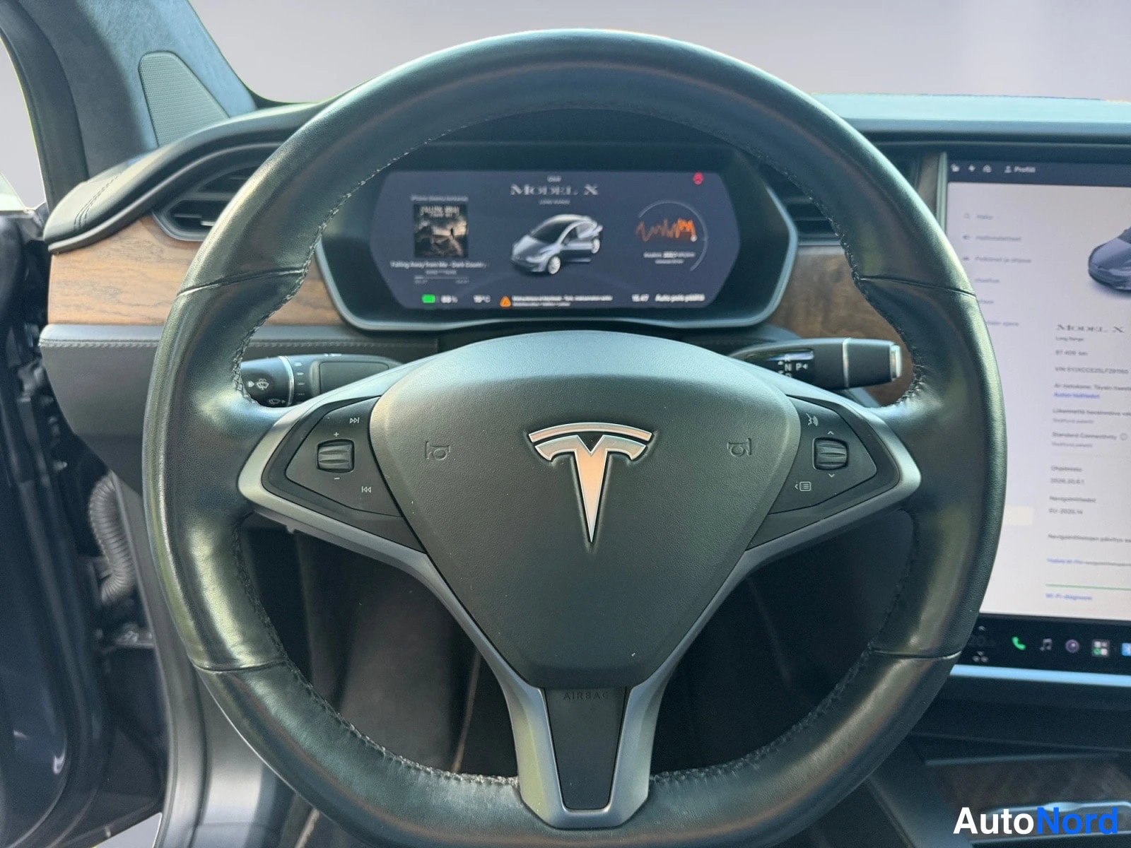 Harmaa Tesla Model X 2021, yksityiskohta, kuva 16