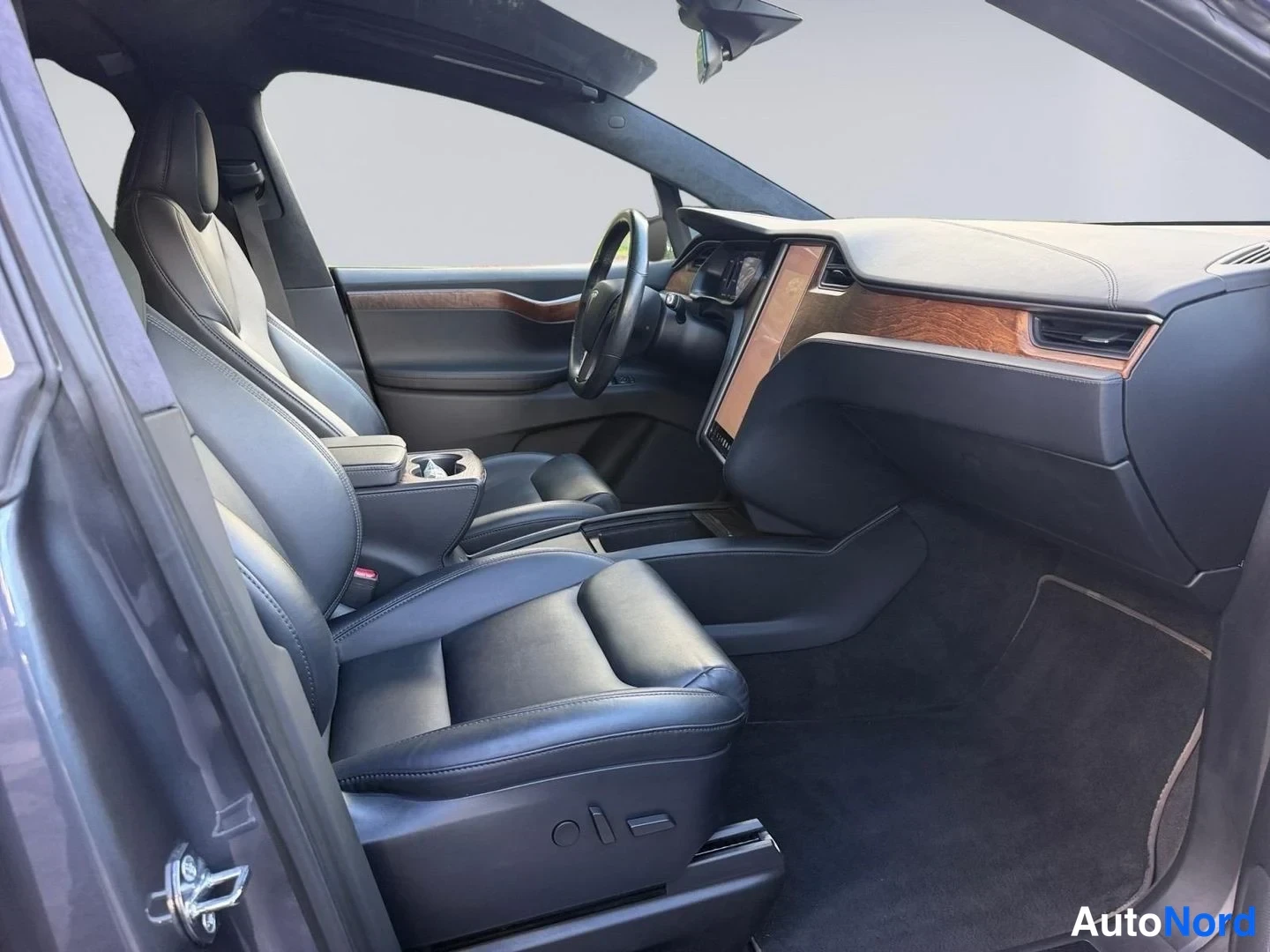 Harmaa Tesla Model X 2021, ohjaamo, kuva 9