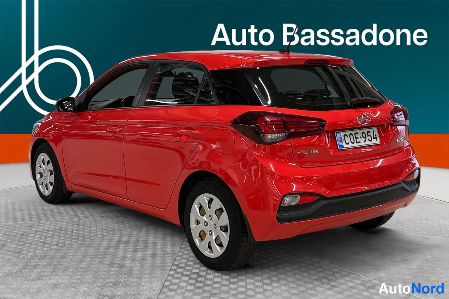 Punainen Hyundai I20 2020, takaviisto, kuva 7