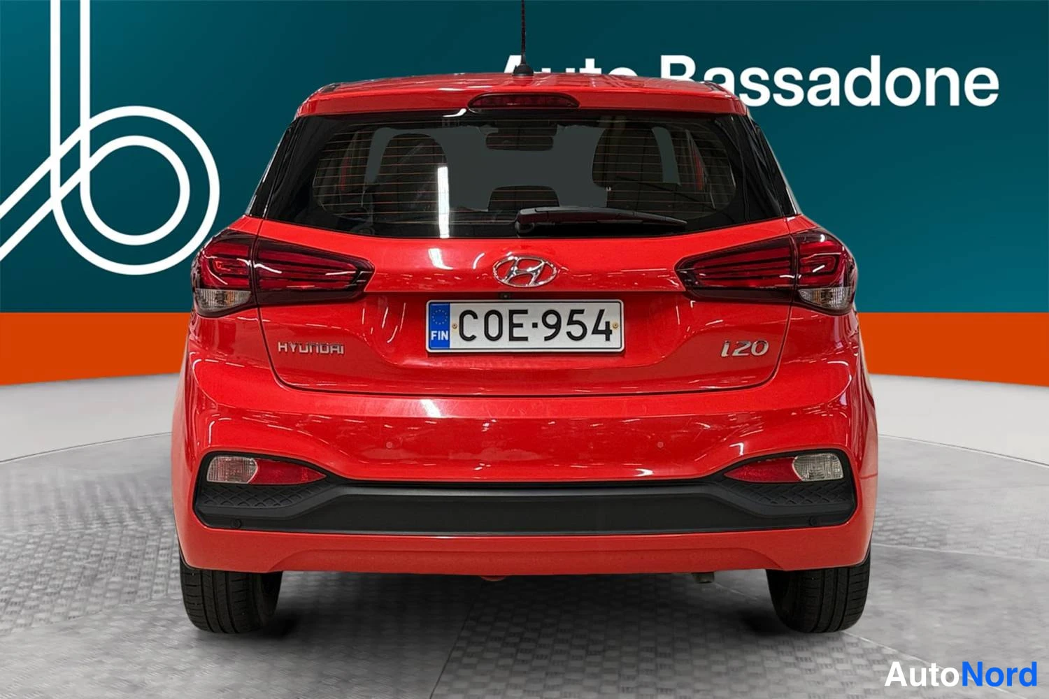 Punainen Hyundai I20 2020, takaa, kuva 8