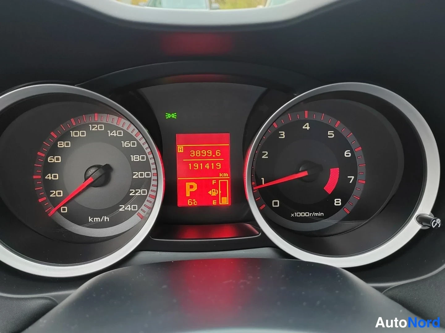 Svart Mitsubishi Lancer 2008, detalj, bild 12